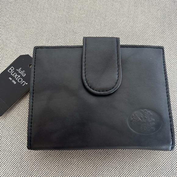 NWT Julie Buxton Black Leather Wallet - Picture 2 of 11